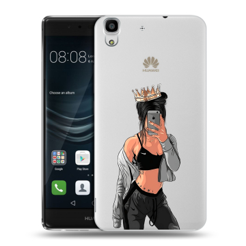 Силиконовый чехол на Huawei Y6II с принтом Женские принты Силиконовый чехол на Huawei Y6II с принтом Женские принты