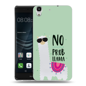 Силиконовый чехол на Huawei Y6II с принтом Лама Силиконовый чехол на Huawei Y6II с принтом Лама