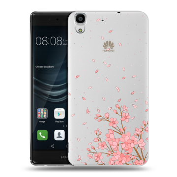 Силиконовый чехол на Huawei Y6II с принтом Ветка сакуры