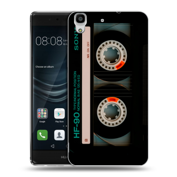 Силиконовый чехол на Huawei Y6II с принтом Кассета