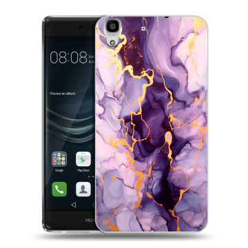 Силиконовый чехол на Huawei Y6II с принтом Мрамор Силиконовый чехол на Huawei Y6II с принтом Мрамор