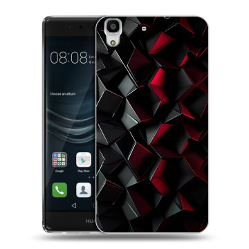 Силиконовый чехол на Huawei Y6II с принтом Абстракция