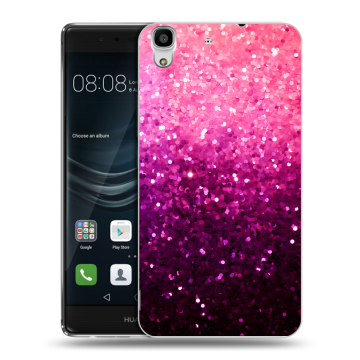 Силиконовый чехол на Huawei Y6II с принтом Блестки Силиконовый чехол на Huawei Y6II с принтом Блестки