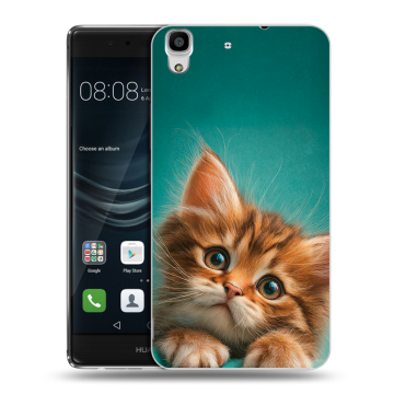 Силиконовый чехол на Huawei Y6II с принтом котенок Силиконовый чехол на Huawei Y6II с принтом котенок