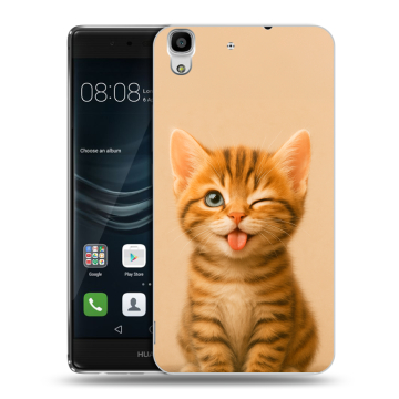 Силиконовый чехол на Huawei Y6II с принтом котенок Силиконовый чехол на Huawei Y6II с принтом котенок