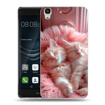 Силиконовый чехол на Huawei Y6II с принтом котята котики Силиконовый чехол на Huawei Y6II с принтом котята котики
