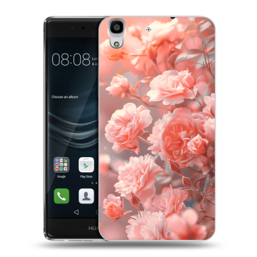 Силиконовый чехол на Huawei Y6II с принтом Розы цветы Силиконовый чехол на Huawei Y6II с принтом Розы цветы