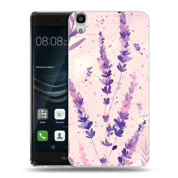 Силиконовый чехол на Huawei Y6II с принтом цветы лаванда Силиконовый чехол на Huawei Y6II с принтом цветы лаванда