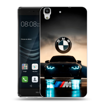 Силиконовый чехол на Huawei Y6II с принтом БМВ BMW Силиконовый чехол на Huawei Y6II с принтом БМВ BMW