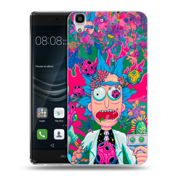 Силиконовый чехол на Huawei Y6II с принтом Рик и Морти Rick Morty Силиконовый чехол на Huawei Y6II с принтом Рик и Морти Rick Morty