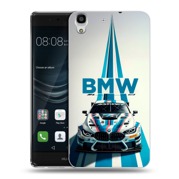 Силиконовый чехол на Huawei Y6II с принтом БМВ BMW Силиконовый чехол на Huawei Y6II с принтом БМВ BMW