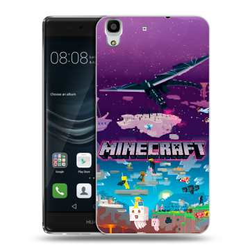 Силиконовый чехол на Huawei Y6II с принтом Майнкрафт Minecraft Силиконовый чехол на Huawei Y6II с принтом Майнкрафт Minecraft