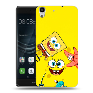 Силиконовый чехол на Huawei Y6II с принтом Спанч боб Спанчбоб Силиконовый чехол на Huawei Y6II с принтом Спанч боб Спанчбоб