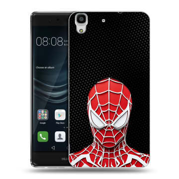 Силиконовый чехол на Huawei Y6II с принтом человек паук spiderman Силиконовый чехол на Huawei Y6II с принтом человек паук spiderman