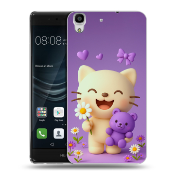 Силиконовый чехол на Huawei Y6II с принтом для девочек