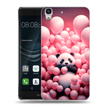 Силиконовый чехол на Huawei Y6II с принтом Панда Силиконовый чехол на Huawei Y6II с принтом Панда