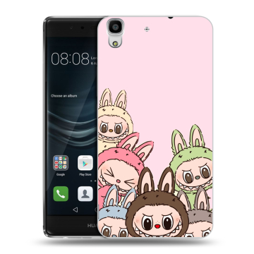 Силиконовый чехол на Huawei Y6II с принтом Лабубу