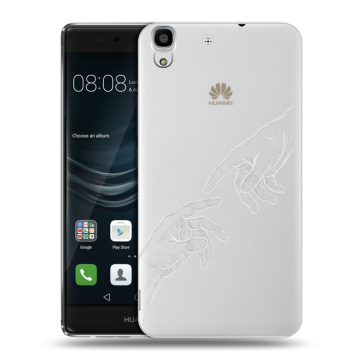 Силиконовый чехол на Huawei Y6II с принтом Сотворение мира