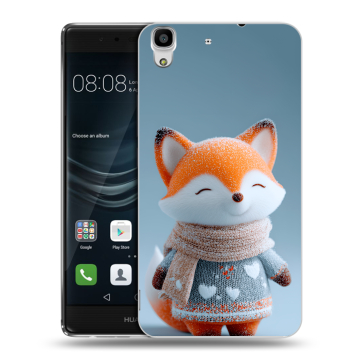 Силиконовый чехол на Huawei Y6II с принтом Лиса