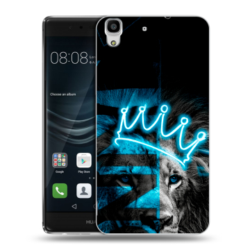 Силиконовый чехол на Huawei Y6II с принтом Король лев