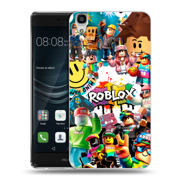 Силиконовый чехол на Huawei Y6II с принтом Roblox Роблокс Силиконовый чехол на Huawei Y6II с принтом Roblox Роблокс