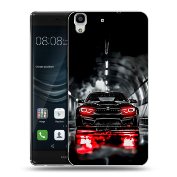 Силиконовый чехол на Huawei Y6II с принтом BMW БМВ Силиконовый чехол на Huawei Y6II с принтом BMW БМВ