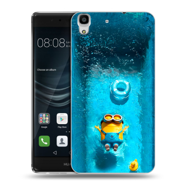 Силиконовый чехол на Huawei Y6II с принтом Миньоны Силиконовый чехол на Huawei Y6II с принтом Миньоны