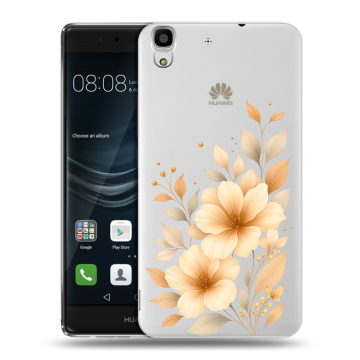 Силиконовый чехол на Huawei Y6II с принтом для девушки