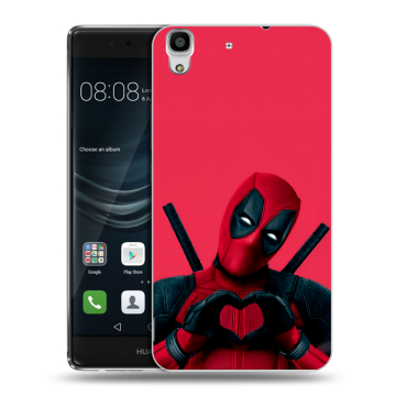Силиконовый чехол на Huawei Y6II с принтом Дедпул Deadpool Силиконовый чехол на Huawei Y6II с принтом Дедпул Deadpool