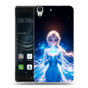 Силиконовый чехол на Huawei Y6II с принтом Холодное сердце Frozen Силиконовый чехол на Huawei Y6II с принтом Холодное сердце Frozen