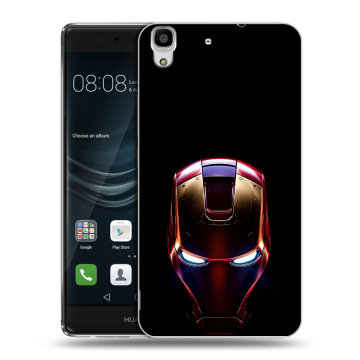 Силиконовый чехол на Huawei Y6II с принтом IronMan Железный человек Силиконовый чехол на Huawei Y6II с принтом IronMan Железный человек