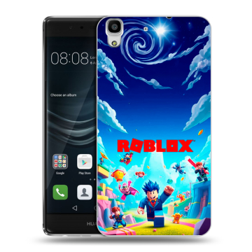 Силиконовый чехол на Huawei Y6II с принтом Roblox Роблокс Силиконовый чехол на Huawei Y6II с принтом Roblox Роблокс