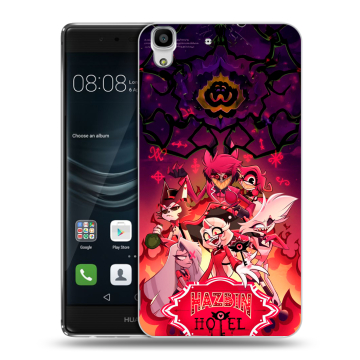 Силиконовый чехол на Huawei Y6II с принтом Hazbin Hotel Отель Хазбин Силиконовый чехол на Huawei Y6II с принтом Hazbin Hotel Отель Хазбин