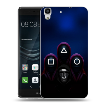 Силиконовый чехол на Huawei Y6II с принтом Игра Кальмара
