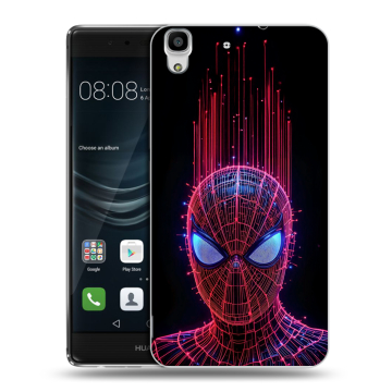 Силиконовый чехол на Huawei Y6II с принтом Spiderman Человек паук Силиконовый чехол на Huawei Y6II с принтом Spiderman Человек паук