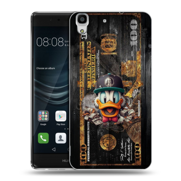 Силиконовый чехол на Huawei Y6II с принтом Дональд Дак Доллар Силиконовый чехол на Huawei Y6II с принтом Дональд Дак Доллар