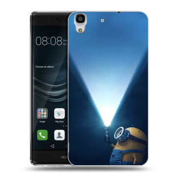 Силиконовый чехол на Huawei Y6II с принтом Миньоны Силиконовый чехол на Huawei Y6II с принтом Миньоны