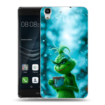 Силиконовый чехол на Huawei Y6II с принтом Новый год гринч