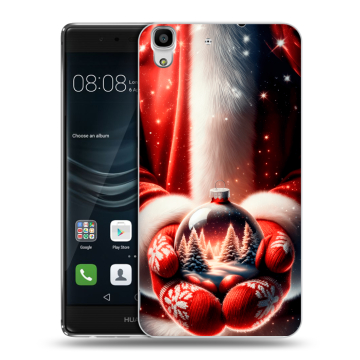 Силиконовый чехол на Huawei Y6II с принтом Новый год