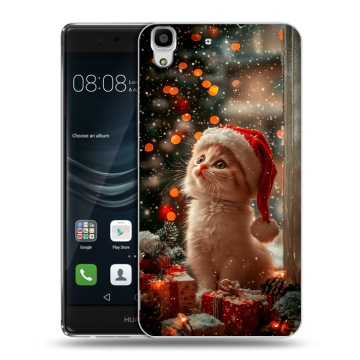 Силиконовый чехол на Huawei Y6II с принтом Новый год