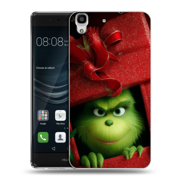 Силиконовый чехол на Huawei Y6II с принтом Новый год