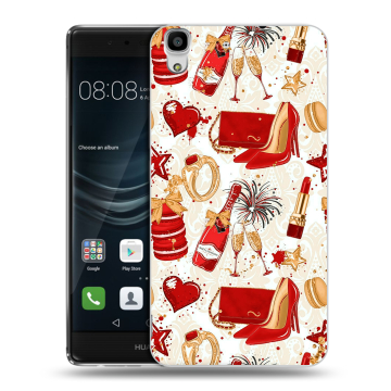 Силиконовый чехол на Huawei Y6II с принтом Новый год
