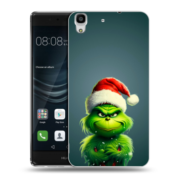 Силиконовый чехол на Huawei Y6II с принтом Новый год Силиконовый чехол на Huawei Y6II с принтом Новый год