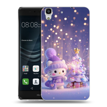 Силиконовый чехол на Huawei Y6II с принтом Новый год Силиконовый чехол на Huawei Y6II с принтом Новый год