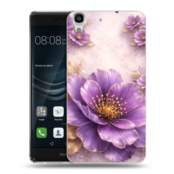 Силиконовый чехол на Huawei Y6II с принтом женский