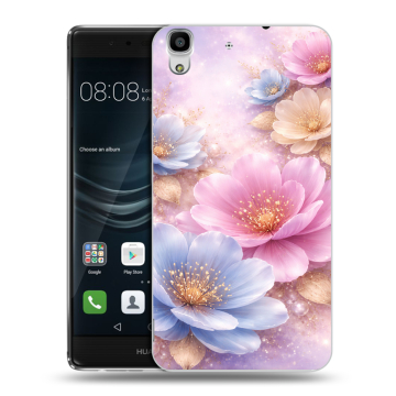 Силиконовый чехол на Huawei Y6II с принтом женский