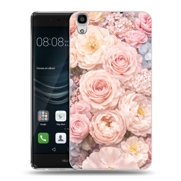 Силиконовый чехол на Huawei Y6II с принтом женский