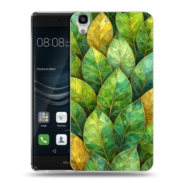 Силиконовый чехол на Huawei Y6II с принтом женский