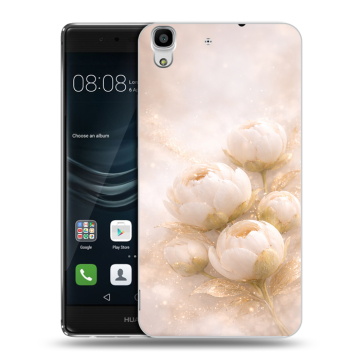 Силиконовый чехол на Huawei Y6II с принтом женский