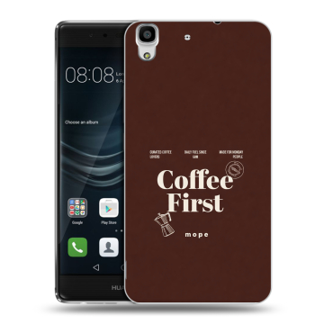 Силиконовый чехол на Huawei Y6II с принтом женский